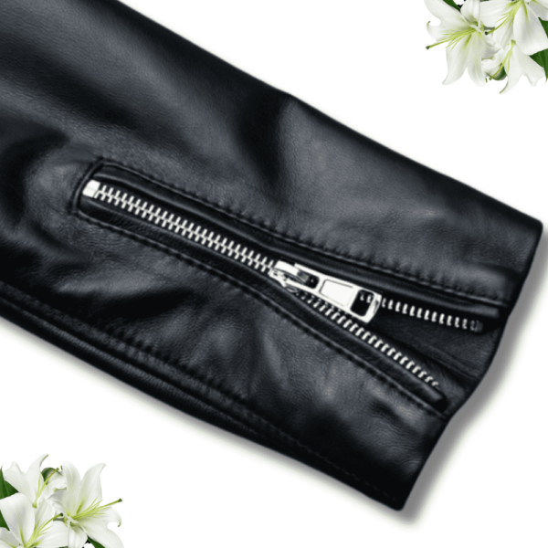 11 Blouson cuir femme fashion moto Éternel Prestige