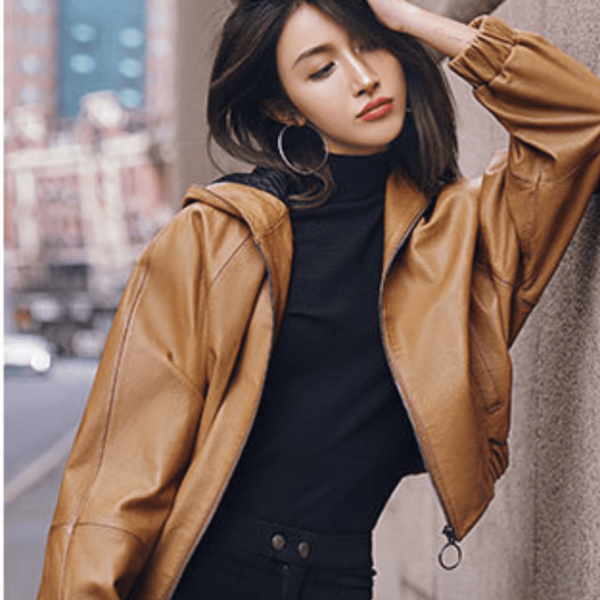 15 Blouson à capuche unique en cuir New Star Éternel Prestige