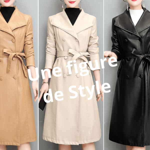 2 Manteau cuir femme 3 couleurs Éternel prestige