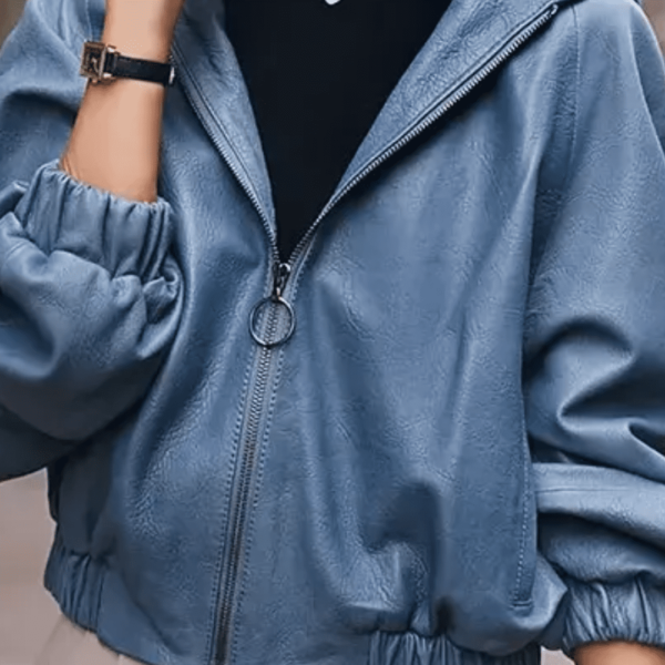 2 Blouson à capuche unique en cuir New Star