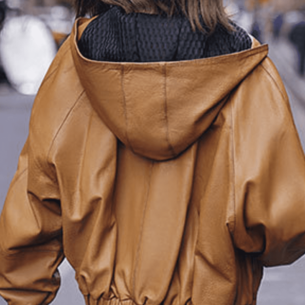 21 Blouson à capuche unique en cuir New Star