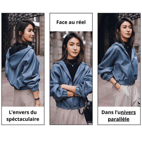 23 Blouson à capuche unique en cuir New Star