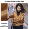 Blouson à capuche unique en cuir New Star