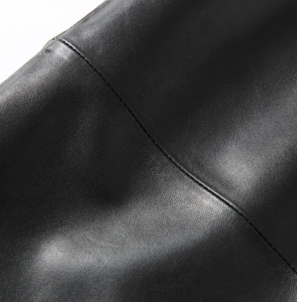 25 Jupe Midi en cuir véritable pour femme Fashion New Star
