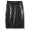 Jupe Midi en cuir véritable pour femme Fashion New Star