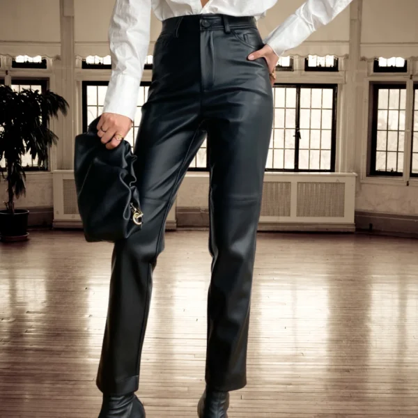 3 Pantalon Femmes en Cuir véritable Luxe Millenium Éternel Prestige