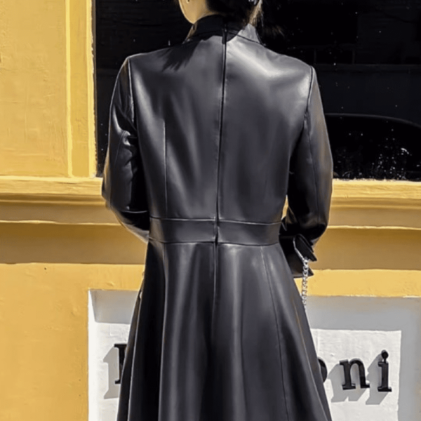 3 Robe longue en cuir pour femme Éternel Prestige