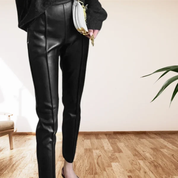 32 Pantalon cuir fashion fit Éternel Prestige