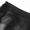 Jupe Midi en cuir véritable pour femme Fashion New Star