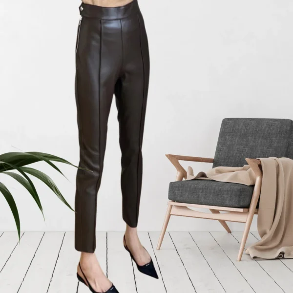 37 Pantalon cuir fashion fit Éternel Prestige