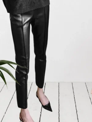 Pantalon cuir fashion fit Éternel Prestige
