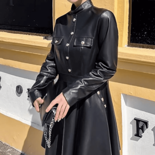5 Robe longue en cuir pour femme Éternel Prestige