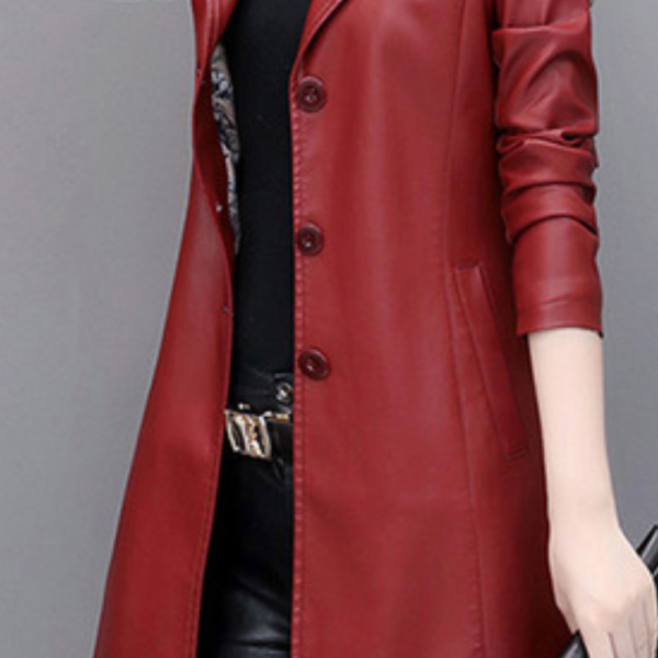 5 Manteau cuir femme rouge Éternel prestige
