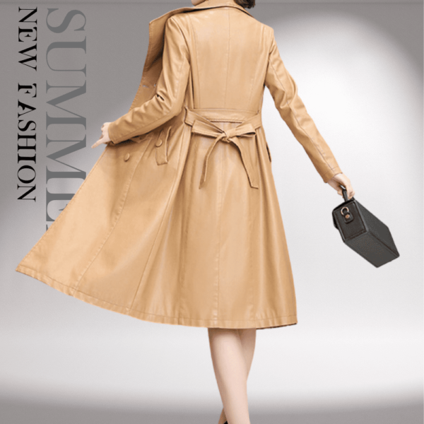 7 Manteau cuir femme beige Éternel prestige