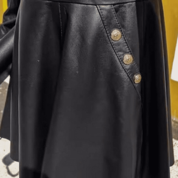 7 Robe longue en cuir pour femme Éternel Prestige