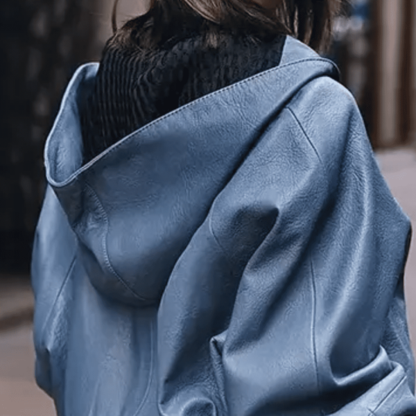 8 Blouson à capuche unique en cuir New Star
