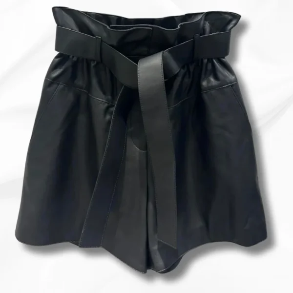 Short cuir femme Bellona Éternel Prestige 3 Short cuir noir femme Bellona Éternel Prestige