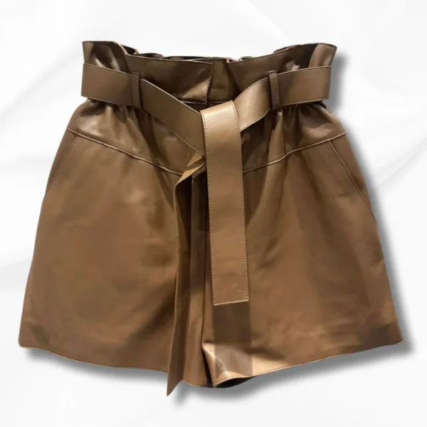 Short cuir femme Bellona Éternel Prestige 4 Short cuir marron femme Bellona Éternel Prestige