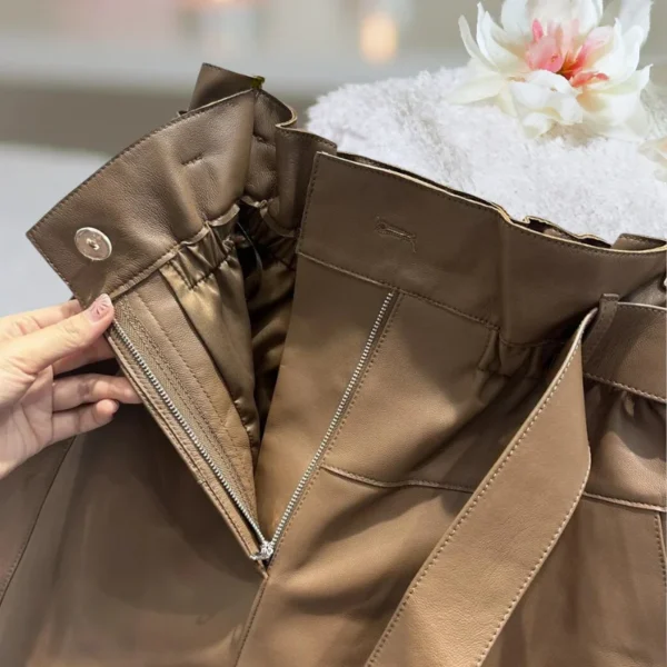 Short cuir femme Bellona Éternel Prestige 5 Short cuir marron femme Bellona Éternel Prestige