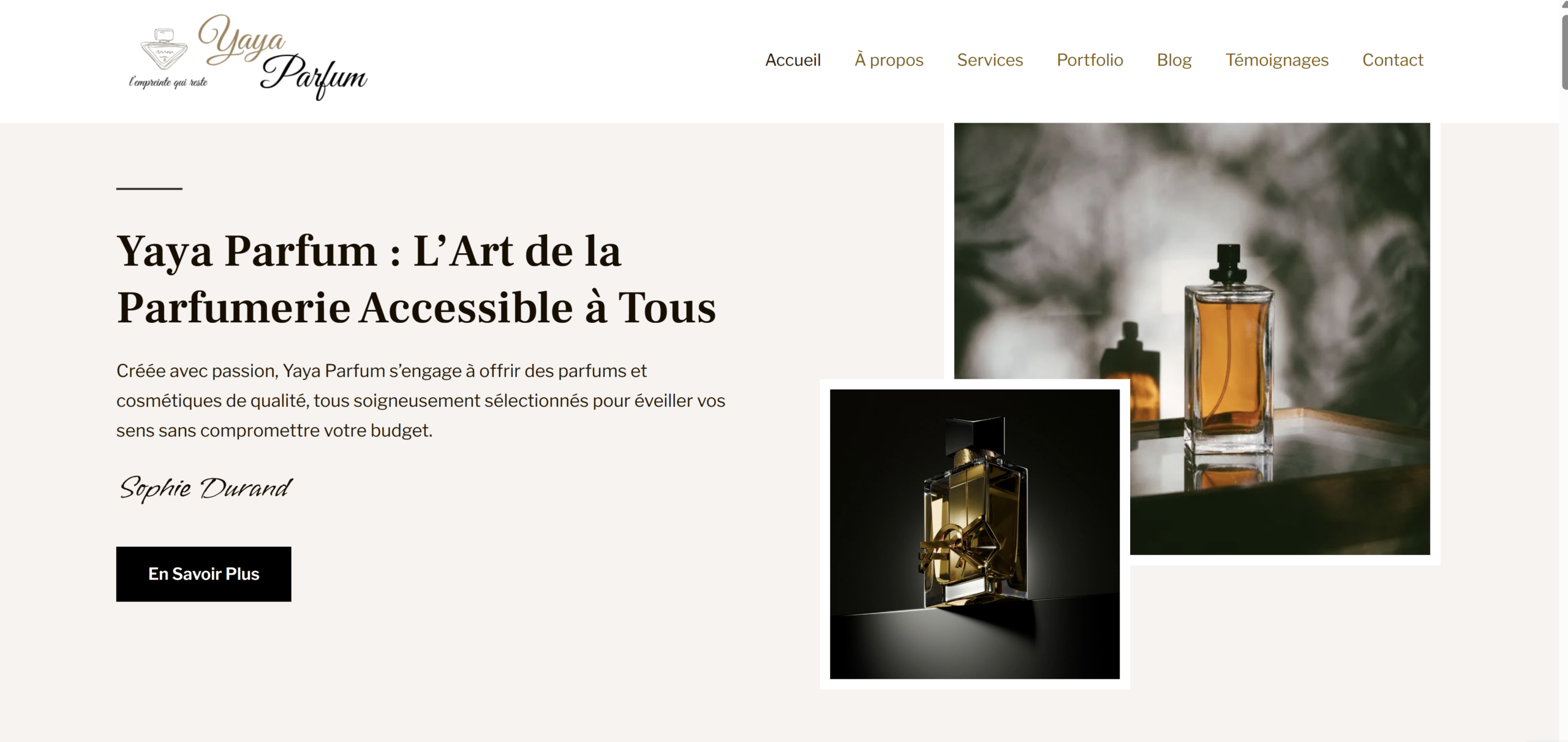 Site e-commerce En Parfum Et Cosmétique Yaya Parfum