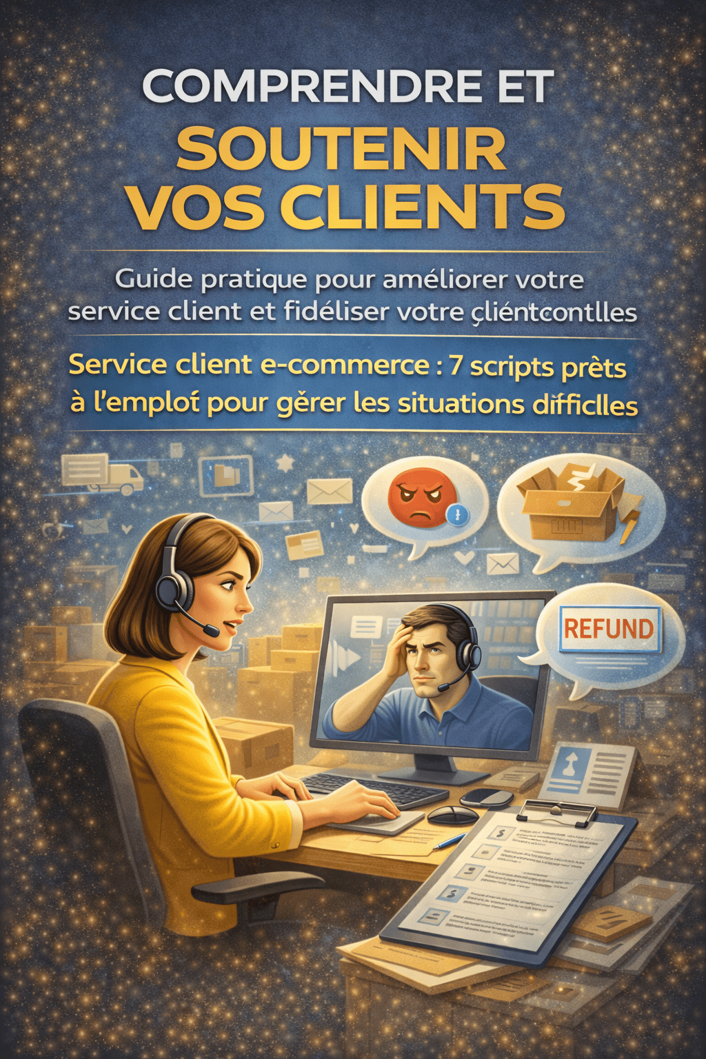 Ebook Comprendre et Soutenir Vos Clients pour améliorer son service client et fidéliser sa clientèlesoutenir vos clients"